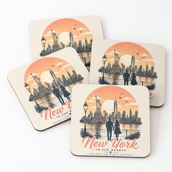 Item preview, New York In Our Hearts Together Is Our Favourite Place To Be designed and sold by BagFactoryUK.