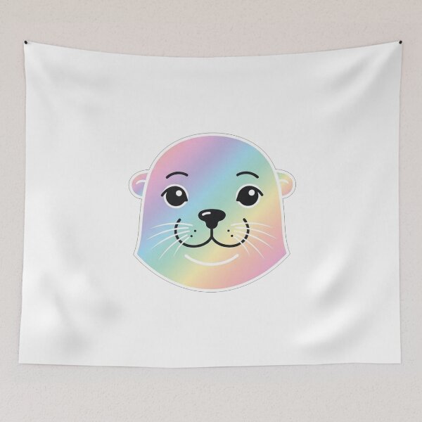 Item preview, Cute Iridescent Sea Otter Face designed and sold by Owcomm.