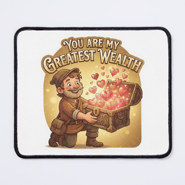 Item preview, You Are My Greatest Wealth Heart Sticker designed and sold by Imaginarium of Chaos falcon88 .