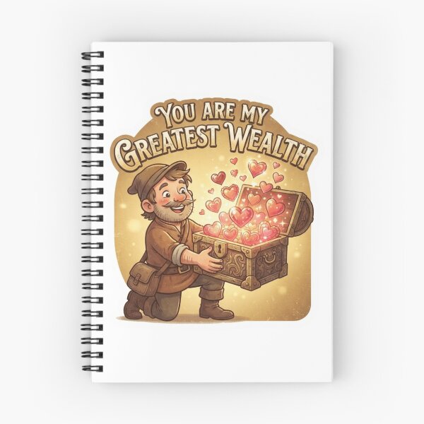 Item preview, You Are My Greatest Wealth Heart Sticker designed and sold by Imaginarium of Chaos falcon88 .