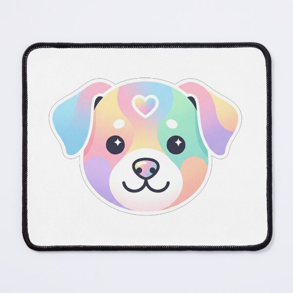 Item preview, Pastel Rainbow Puppy Love Heart designed and sold by Owcomm.