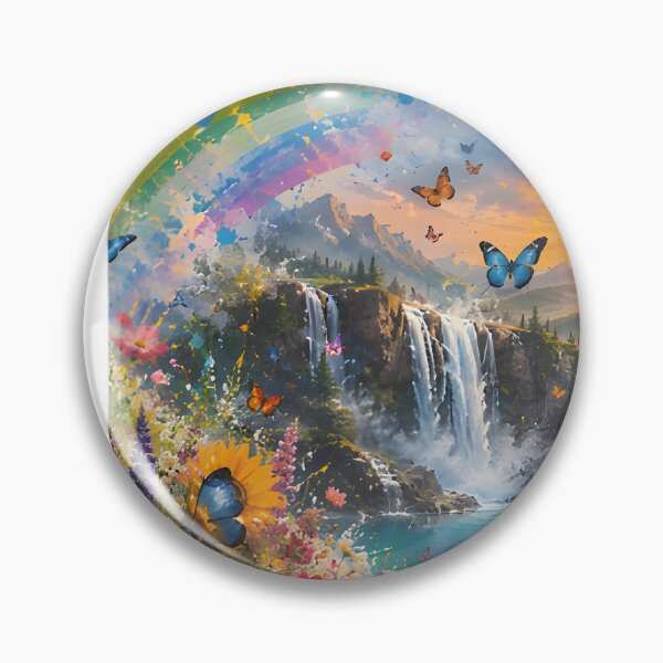 Item preview, Waterfalls Splash designed and sold by Groovy Day's Revival Studio.