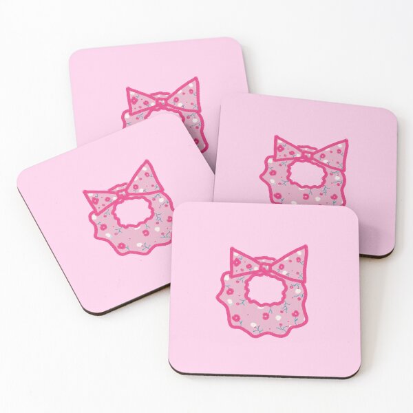 Item preview, Pink Floral Scrunchie designed and sold by HandStitchedByHannah.
