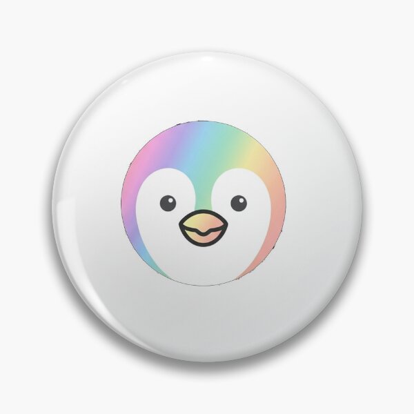Item preview, Rainbow Pastel Penguin Face designed and sold by Owcomm.