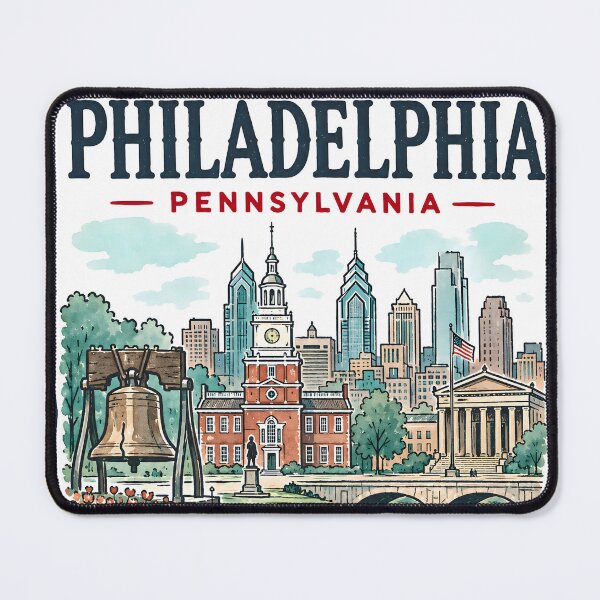 Item preview, Philadelphia Pennsylvania Skyline Cute Cityscape designed and sold by HowToCanadian.