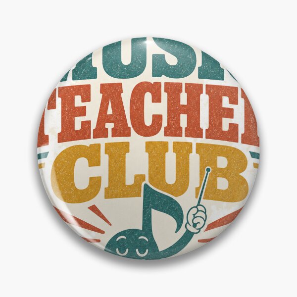 Item preview, Music Teacher Club - Retro Teacher Humor Illustration designed and sold by VisualArtsOasis.