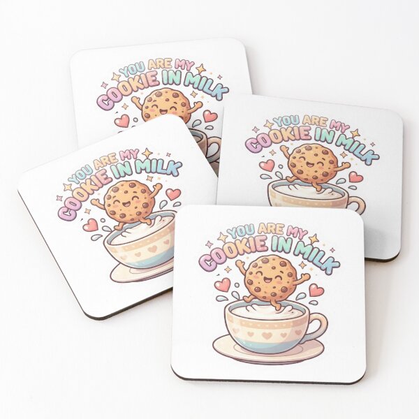 Item preview, You Are My Cookie In Milk Sticker designed and sold by Imaginarium of Chaos falcon88 .