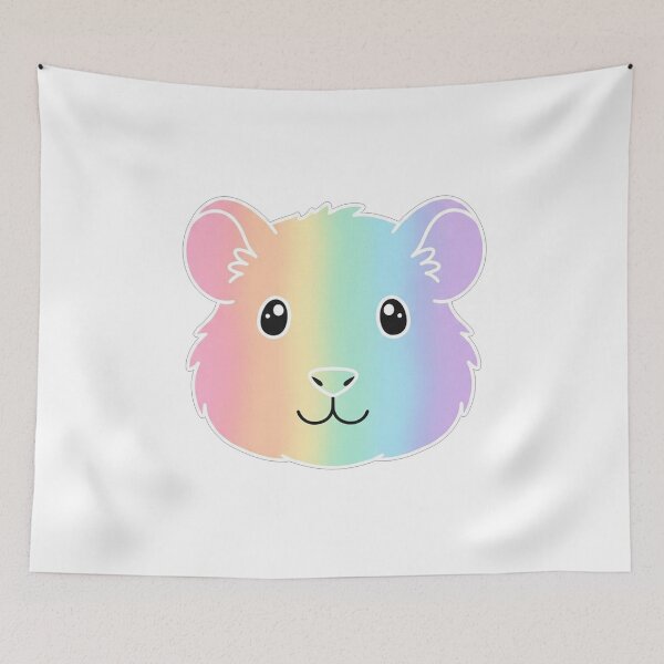 Item preview, Rainbow Guinea Pig Face designed and sold by Owcomm.
