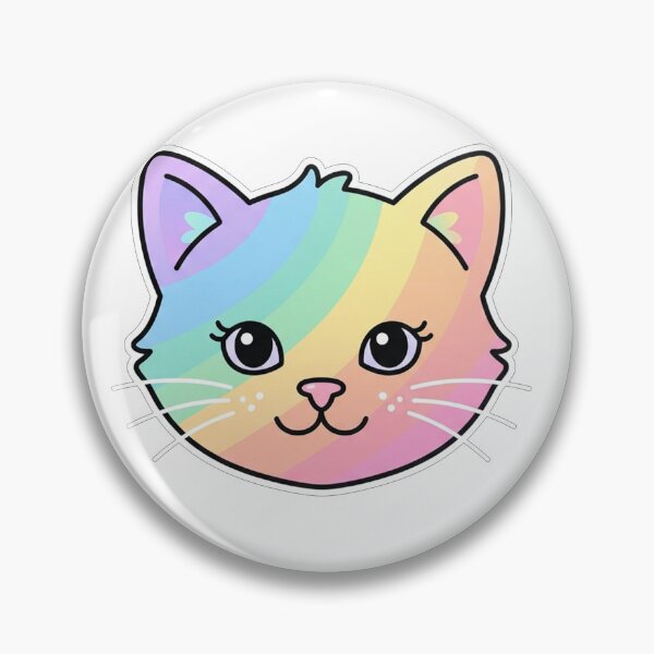 Item preview, Rainbow Pastel Kitten Face designed and sold by Owcomm.