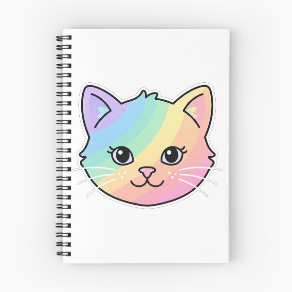 Item preview, Rainbow Pastel Kitten Face designed and sold by Owcomm.