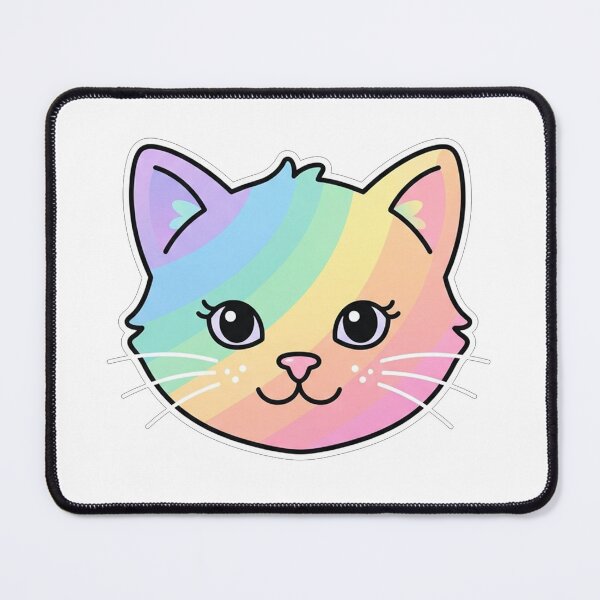 Item preview, Rainbow Pastel Kitten Face designed and sold by Owcomm.