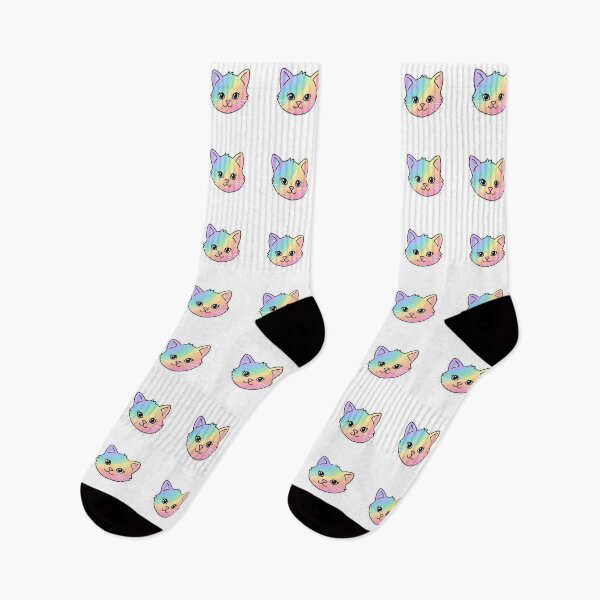 Item preview, Rainbow Pastel Kitten Face designed and sold by Owcomm.