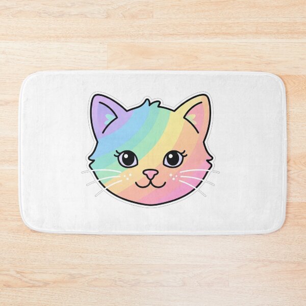 Item preview, Rainbow Pastel Kitten Face designed and sold by Owcomm.