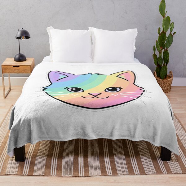 Item preview, Rainbow Pastel Kitten Face designed and sold by Owcomm.