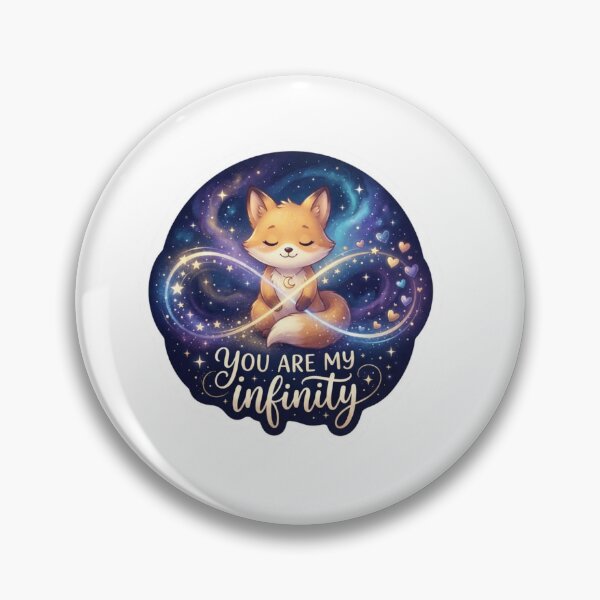 Item preview, You Are My Infinity Cosmic Sticker designed and sold by Imaginarium of Chaos falcon88 .