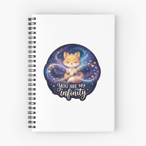 Item preview, You Are My Infinity Cosmic Sticker designed and sold by Imaginarium of Chaos falcon88 .