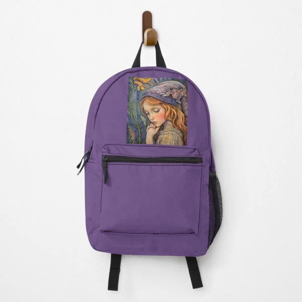 Item preview, Vintage Fairytale Girl in Lavender Field designed and sold by Sela Art .