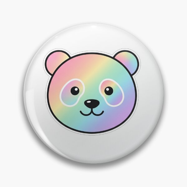 Item preview, Rainbow Pastel Panda Face designed and sold by Owcomm.