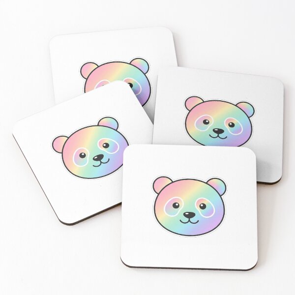 Item preview, Rainbow Pastel Panda Face designed and sold by Owcomm.