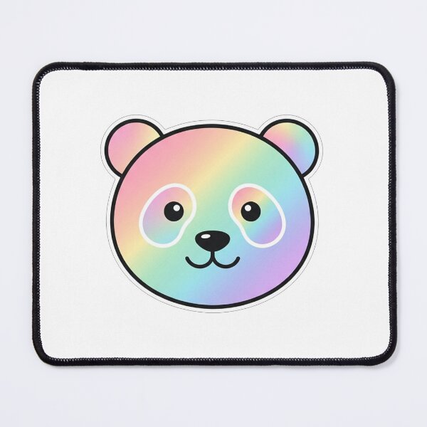 Item preview, Rainbow Pastel Panda Face designed and sold by Owcomm.
