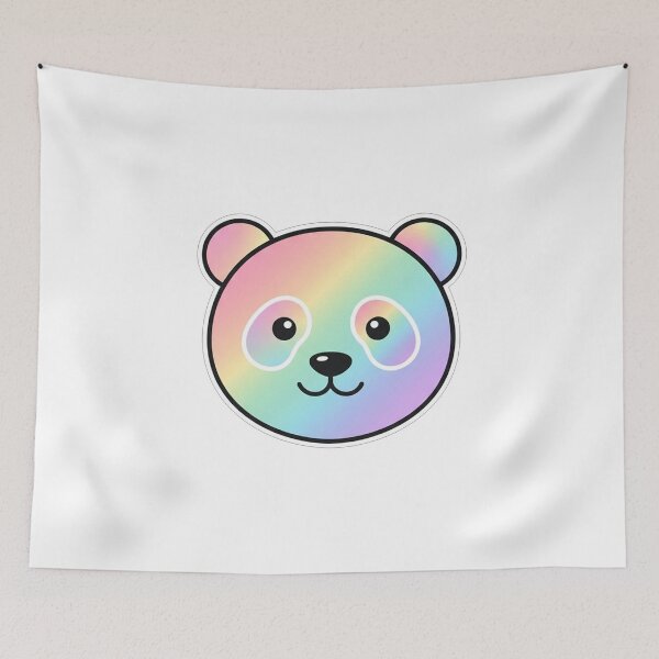 Item preview, Rainbow Pastel Panda Face designed and sold by Owcomm.