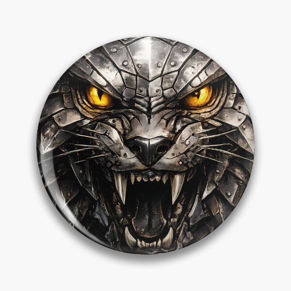 Item preview, Steel Panther V3 – Industrial Metal Panther | Steel Beast Mechanical Predator designed and sold by SteelCoat Studio.