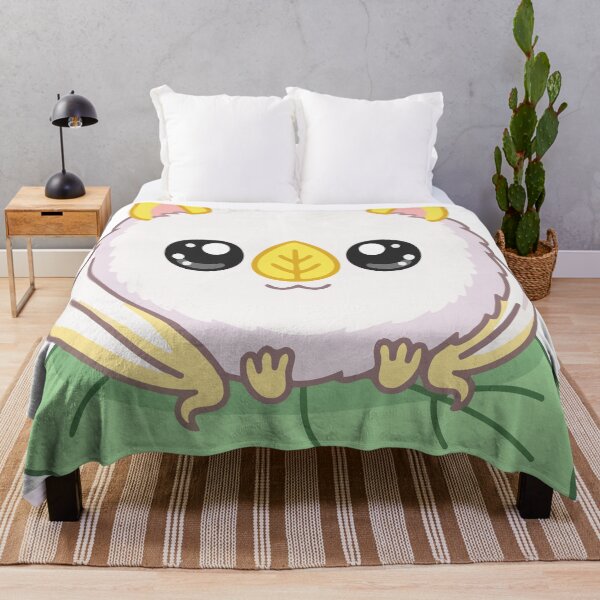 Item preview, Spherical Honduran White Bat Green Leaf Kawaii Art designed and sold by ArcApparel2020.