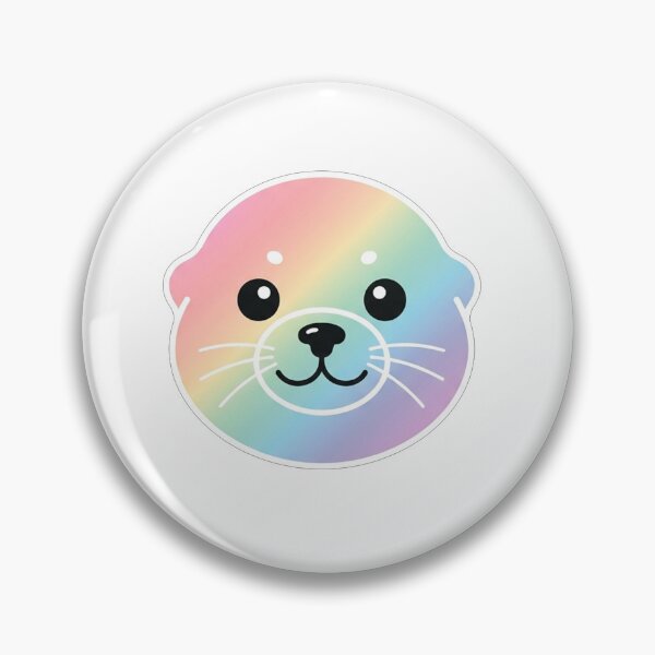 Item preview, Cute Rainbow Seal Face designed and sold by Owcomm.