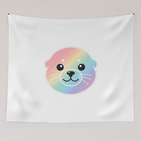 Item preview, Cute Rainbow Seal Face designed and sold by Owcomm.