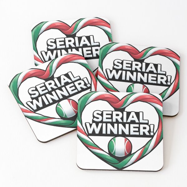 Item preview, Serial Winner - Italian Tennis Flag Tennis Ball designed and sold by ToxicInkArt.