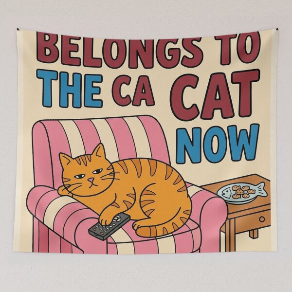 Item preview, The TV Remote Belongs To The Cat Now designed and sold by nowellacorten.