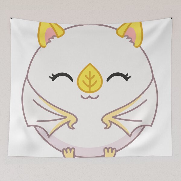 Item preview, Sleepy Spherical Honduran White Bat Kawaii Marshmallow designed and sold by Arc2020.