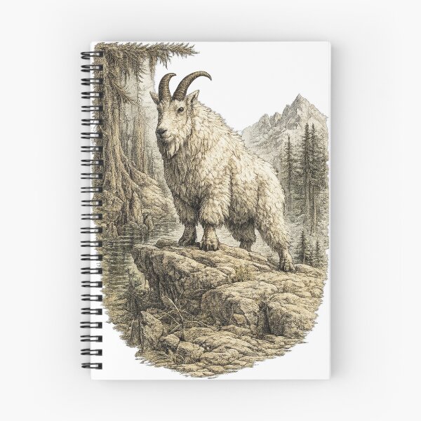 Item preview, Mountain Goat Cliff Guardian designed and sold by KrungiT Design .