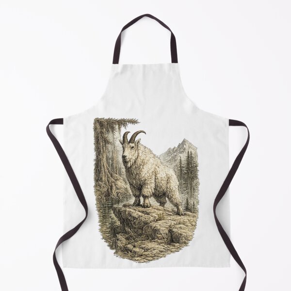 Item preview, Mountain Goat Cliff Guardian designed and sold by KrungiT Design .