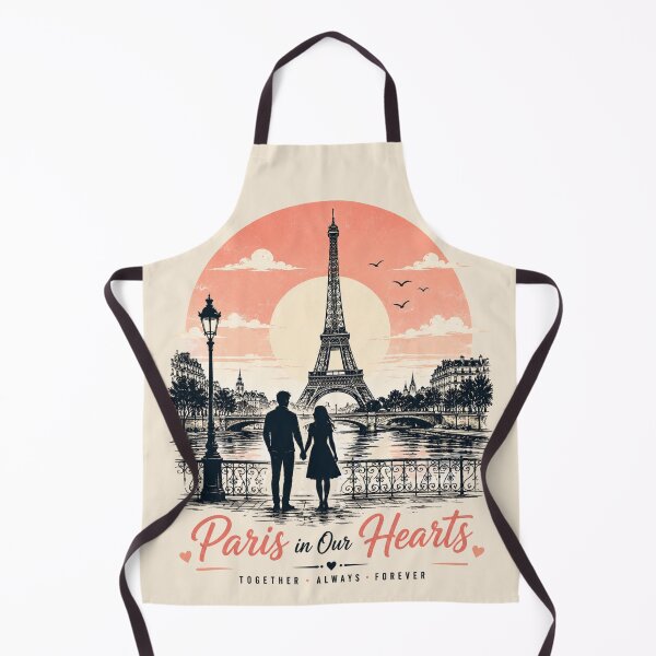 Item preview, Paris In Our Hearts Together Always Forever designed and sold by BagFactoryUK.