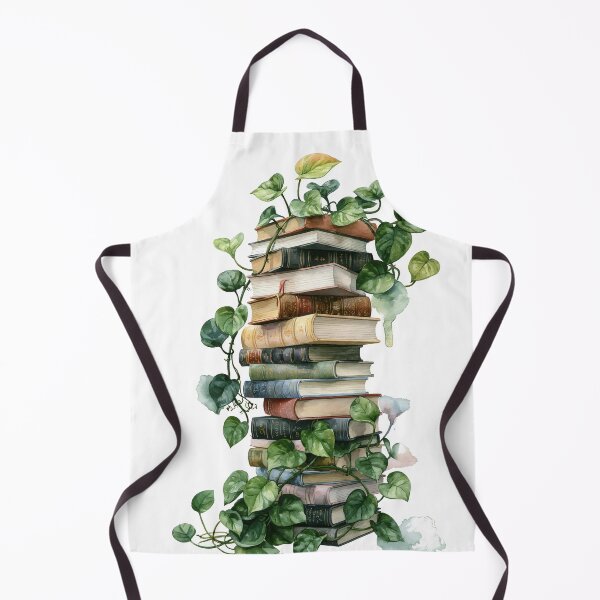 Item preview, Librarian Chic Vintage Book Stack And Pothos Vines designed and sold by dragonwolfpack.