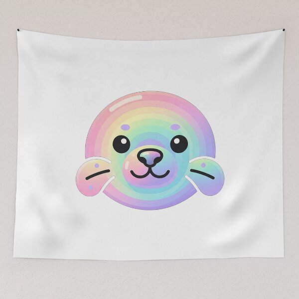 Item preview, Cute Pastel Rainbow Seal designed and sold by Owcomm.
