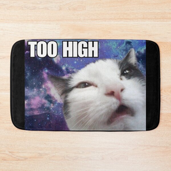 Item preview, Cat Meme 'Too High' designed and sold by Late Theory.