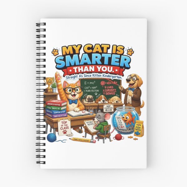 Item preview, Funny Classroom Cat Teacher Design | My Cat Is Smarter Than You designed and sold by Obinne.