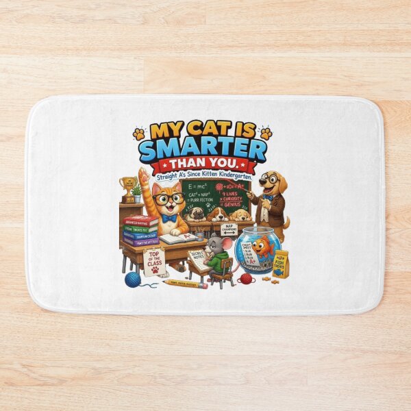 Item preview, Funny Classroom Cat Teacher Design | My Cat Is Smarter Than You designed and sold by Obinne.
