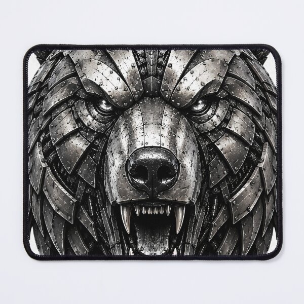 Item preview, Steel bear V3 – Industrial Metal Eagle Head | Steel Beast Mechanical Predator designed and sold by SteelCoat Studio.