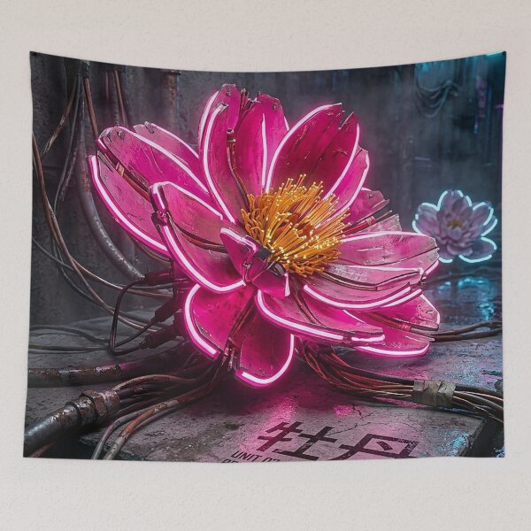 Item preview, Neon Grunge Cyberpunk Prototype Flower designed and sold by Apex_Visuals.