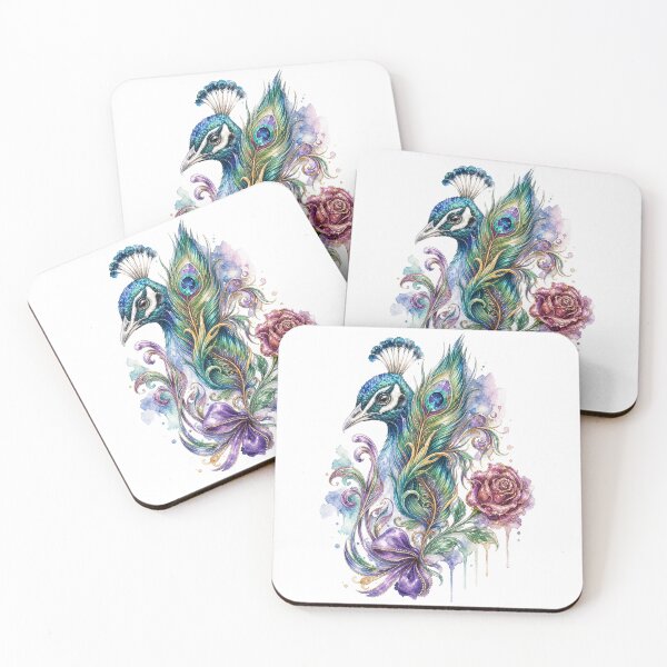 Item preview, Vintage Floral Peacock PNG for T-Shirts, Stickers, Posters & Sublimation designed and sold by Mnrrstudio.