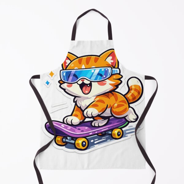 Item preview, Cute skateboarding cat designed and sold by D4NC1G3R®.