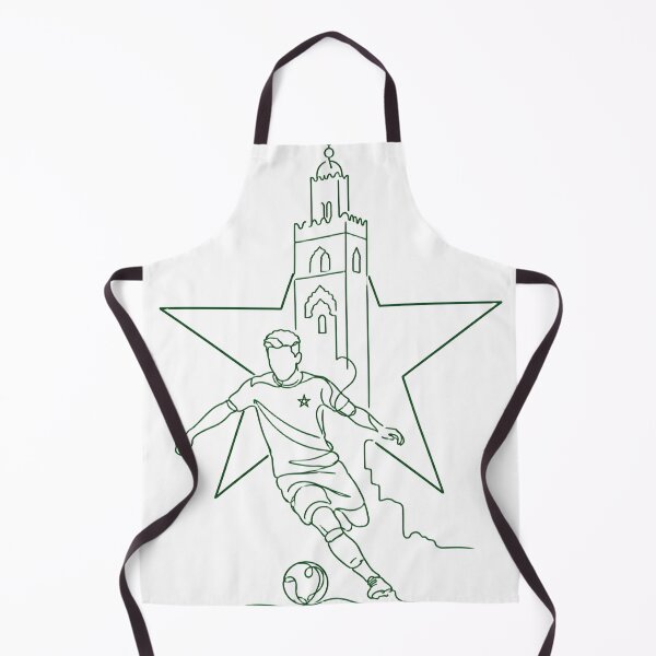 Item preview, Minimalist Morocco Football Player Line Art designed and sold by ItaloVibes.