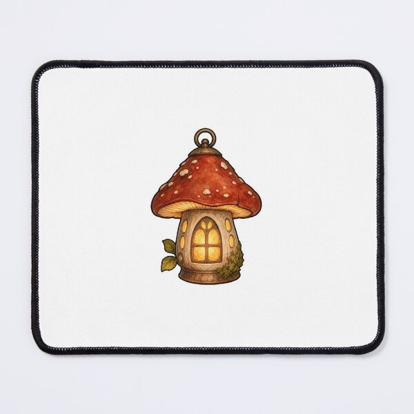 Item preview, Cozy Mushroom Lantern Cottagecore Woodland Art designed and sold by The-Art-of-D.
