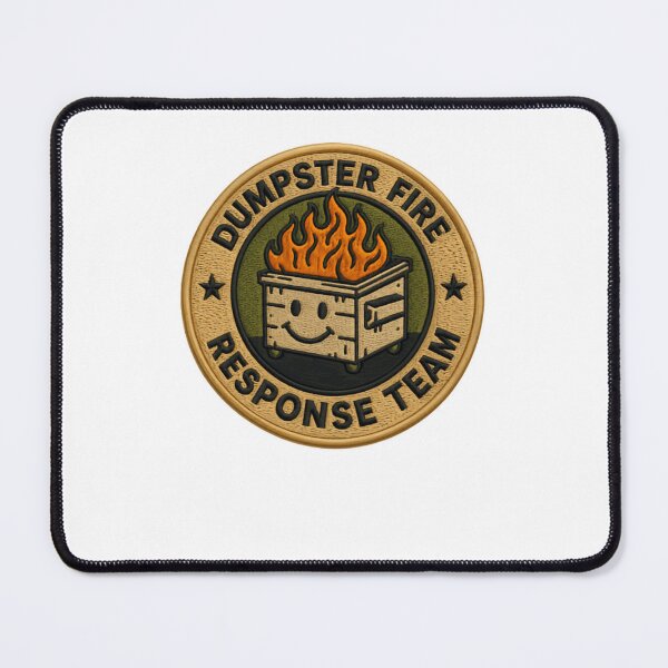 Item preview, Dumpster Fire Response Team Sarcastic Humor Crisis Manager designed and sold by RetroMini2026.