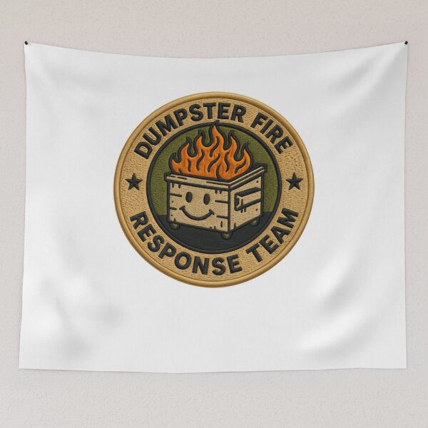 Item preview, Dumpster Fire Response Team Sarcastic Humor Crisis Manager designed and sold by RetroMini2026.