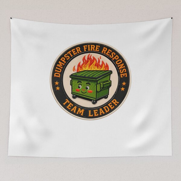 Item preview, Dumpster Fire Response Team Leader Office Humor Manager Coworker designed and sold by RetroMini2026.