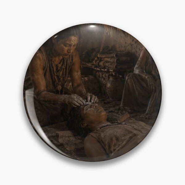 Item preview, Ancient Burial Ritual Fantasy Art Print | Prehistoric Desert Mortuary Wall Art designed and sold by Element Horizon Studio.